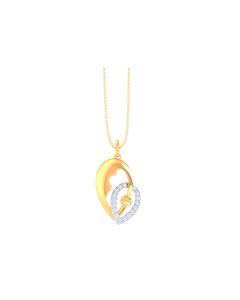 Fascinating Diamond Gold Pendant