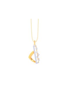 Attractive Gold Diamond Pendant