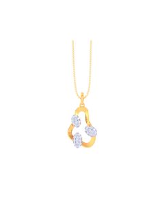 Ethereal Gold Diamond Pendant