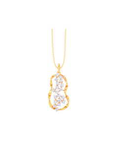 Tantalising Rose Gold Diamond Pendant