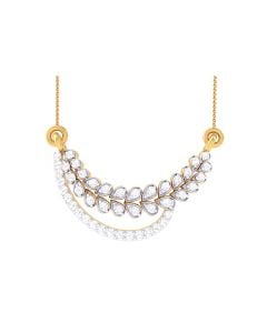 Glossy Vine Diamond Mangalsutra