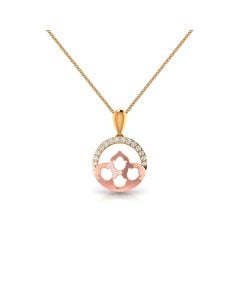 Elegant Tulips Diamond Pendant