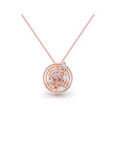 Circular Charm Diamond Pendant