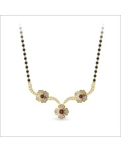 Floral Elegance Diamond Mangalsutra