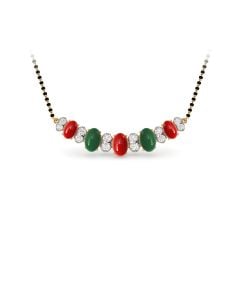 Multi-Colored Diamond Mangalsutra