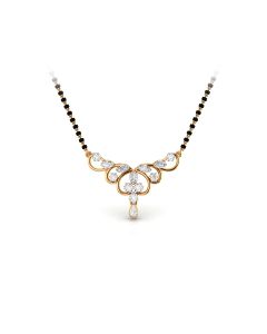 Twinkling Diamond Drops Mangalsutra