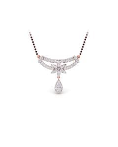 Floral Drop Diamond Mangalsutra