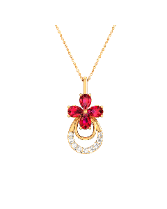 Ruby Bling Diamond Pendant