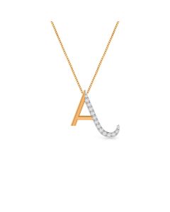 Amazing A Diamond Studded Pendant