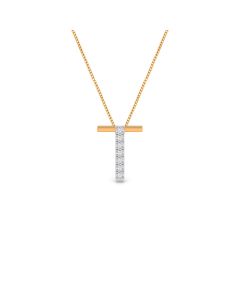 Tranquil T Diamond Studded Pendant