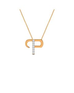 Passionate P Diamond Studded Pendant