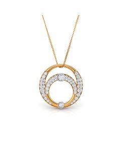 Exquisite Rose Gold Diamond Pendant