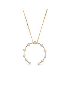 Appealing Rose Gold Diamond Pendant