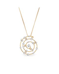 Celestial Rose Gold Diamond Pendant