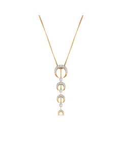 Dazzling Rose Gold Diamond Pendant