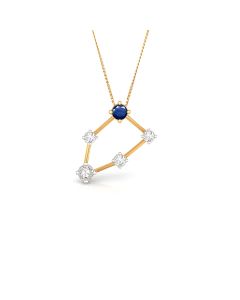 Sapphire and Diamond Pendant