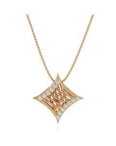 Scintillating Diamonds Rose Gold Pendant