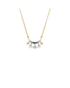 Pearl and Sapphire Grace Pendent