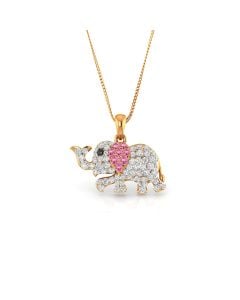 Sparkling Elephant Pendant