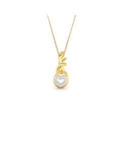 Twining Heart Diamond Pendant