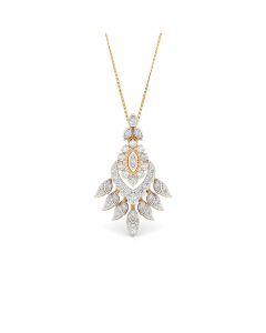 Elongated Diamond Elegance Pendant