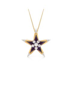 Star-Shaped Gemstone Pendant