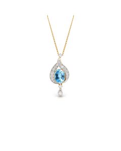 Sapphire Teardrop Delight Pendant