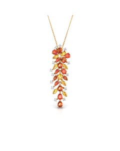 Autumn Leaves Gemstone Pendant