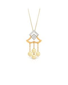 Diamond and Pearl Pendant