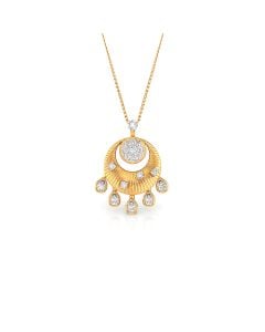 Radiant Diamond Drape Pendant