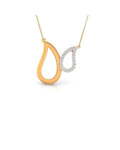 Dual Teardrop Diamond Pendant