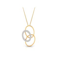 Interlocking Circle Diamond Pendant