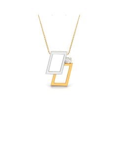 Dual Rectangular Diamond Pendant