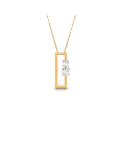 Twin Rectangular Diamond Pendant