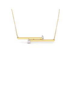 Double Bar Diamond Pendant