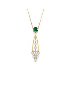 Green Emerald Drop Pendant