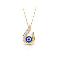 Crescent Diamond Moon Pendant