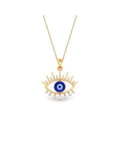 Radiant Sun Evil Eye Pendant