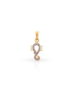 Artistic diamond pendant with elephant-inspired contemporary styling