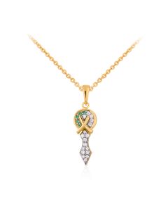 Diamond and Emerald-Accent Regal Pendant