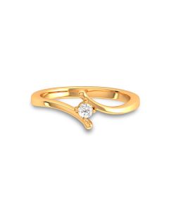 Minimalistic Solitaire Finger Ring