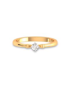 Charming Solitaire Bow Ring
