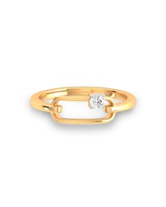 Gorgeous Solitaire Rose Ring