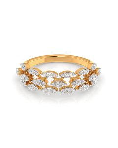 Sparkling Layers Diamond Ring