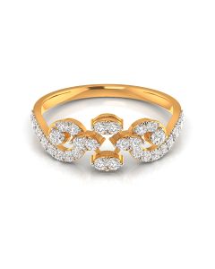 Charming Cluster Diamond Ring