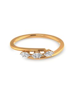 Sparkling Trio Diamond Ring