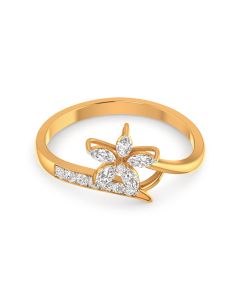 Charming Flower Diamond Ring