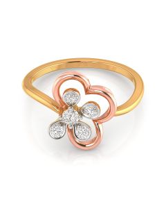 Floral Glow Elegant Diamond Ring