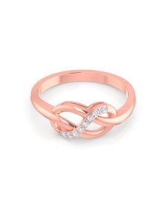 Elegant Knot Diamond Ring