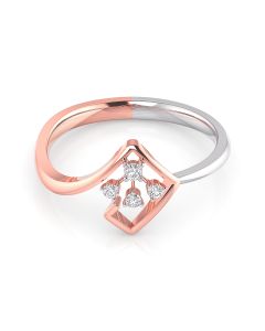 Luminous Two Tone Diamond Ring